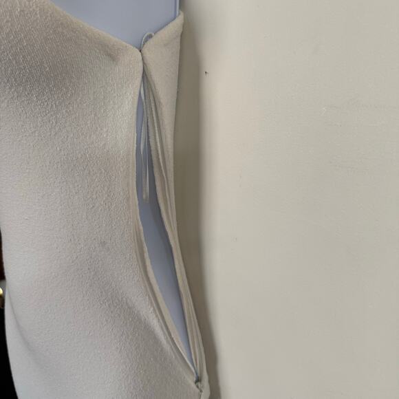 Proenza Schouler White One Shoulder Gown Dress Bridal Modern Minimalist Sz 0 - Picture 11 of 13